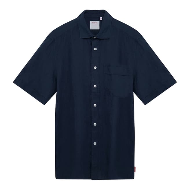 Thomas Pink Navy Dunluce Relaxed Fit Shirt