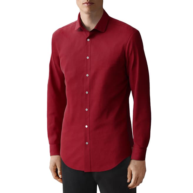 Thomas Pink Red Superior Slim Fit Shirt