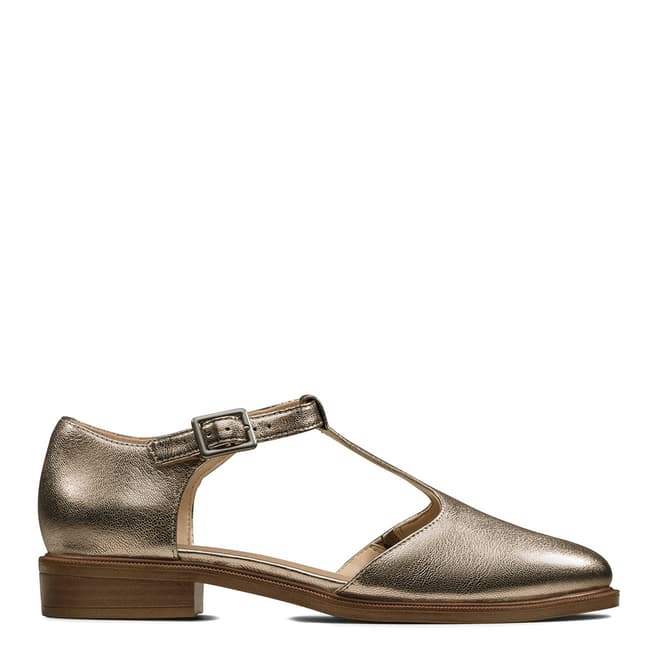 Clarks Bronze Metallic Leather Taylor Palm Shoes