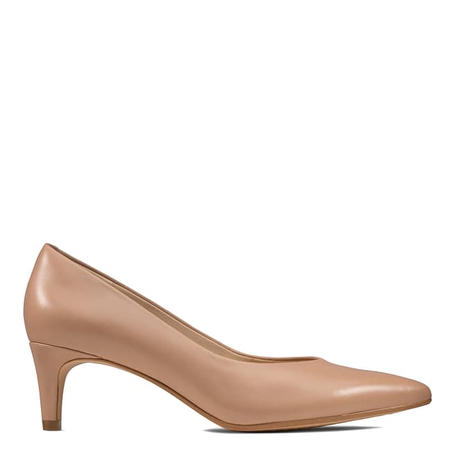 Clarks Nude Leather Court Shoe