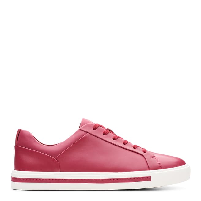 Clarks Raspberry Red Un Maui Lace Trainers