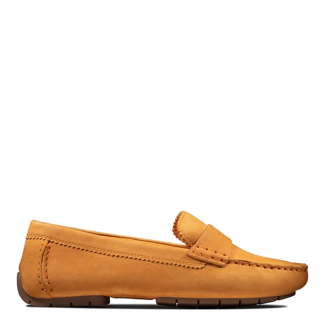 Clarks Yellow Suede CC Moccasin Shoes