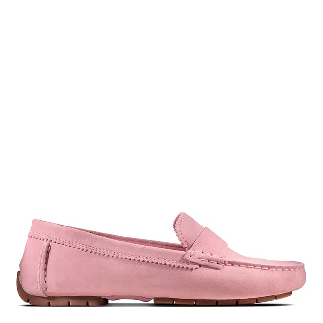 Clarks Pink Suede CC Moccasin Shoes