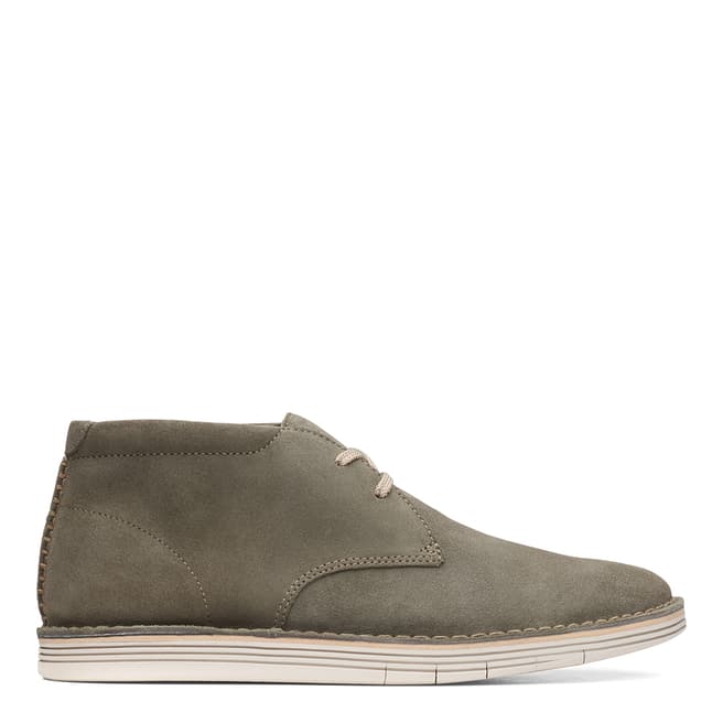 Clarks Green Suede Forge Stride Chukka Boots