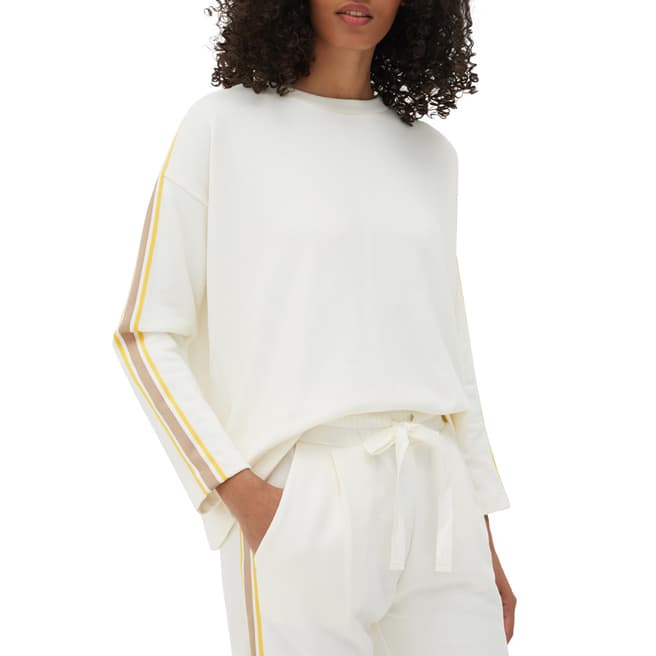 Chinti and Parker Off White Open Back Cotton Jumper