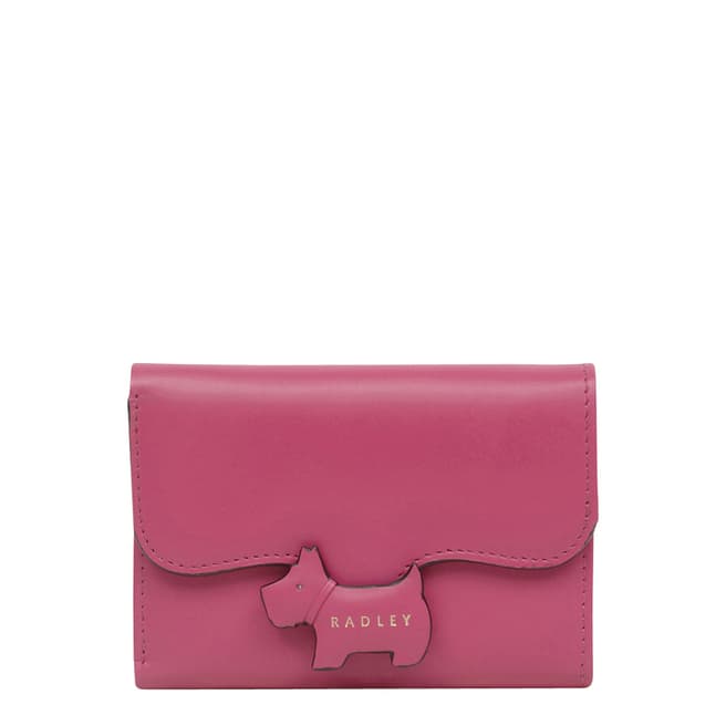 Radley Bright Pink Crest Small Trifold Purse