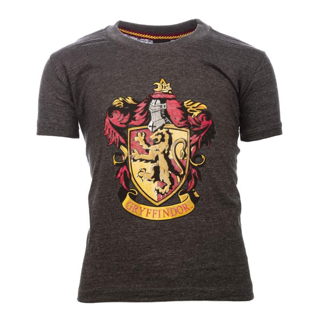 Harry Potter Kid's Charcoal Gryffindor Crest Tee