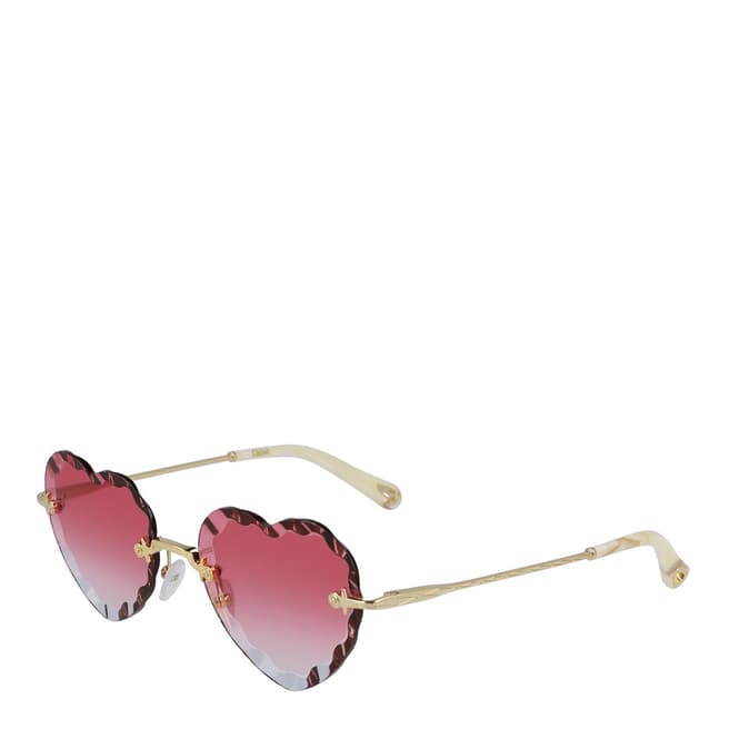 Chloe Women's Pink/Gold Chloe Sunglasses 55mm