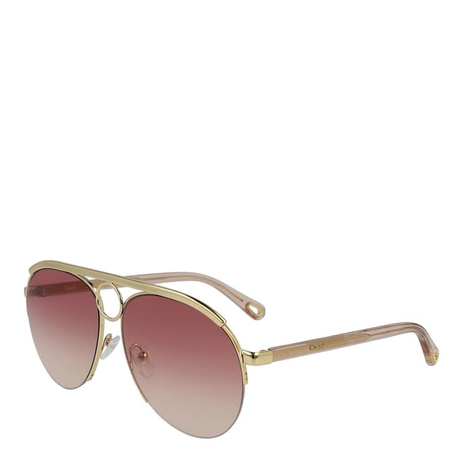 Chloe Women's Pink/Gold Chloe Sunglasses 59mm