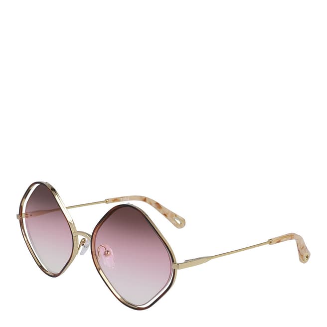 Chloe Women's Pink/Gold Chloe Sunglasses 57mm