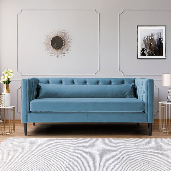 The Great Sofa Company Savoy Two Seater Velvet Peacock