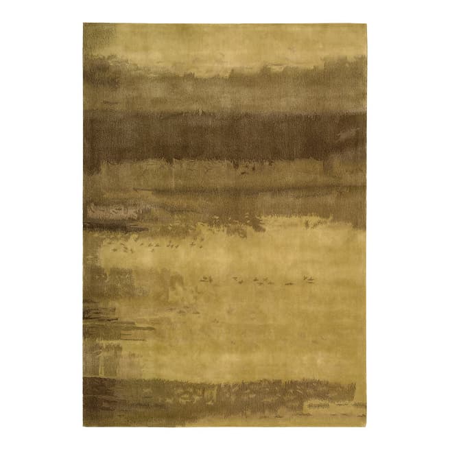 Calvin Klein Luster ash Gold Rug, 152x91cm