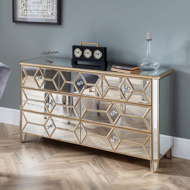 The Great Cabinet Company Elegance Gold Mirror Sideboard
