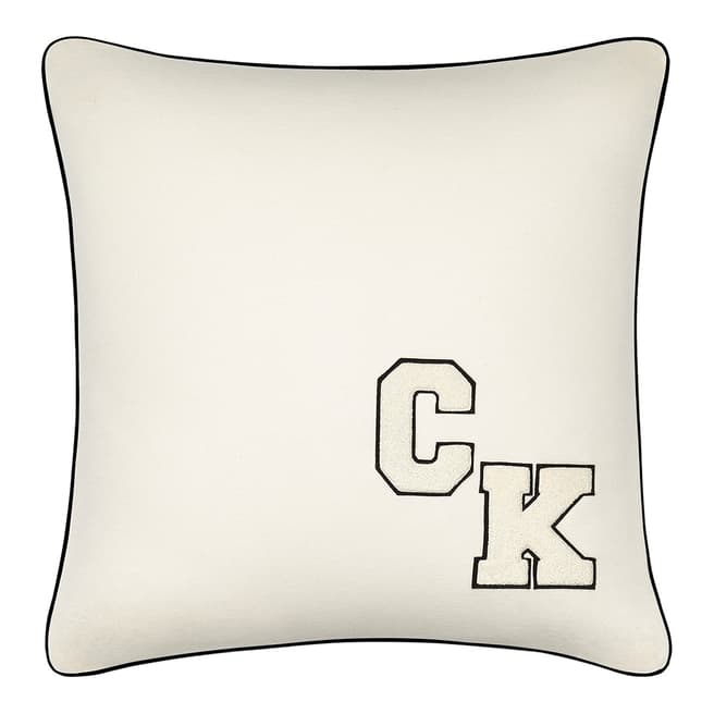 Calvin Klein Varsity 51x51cm Cushion Cover, Cream