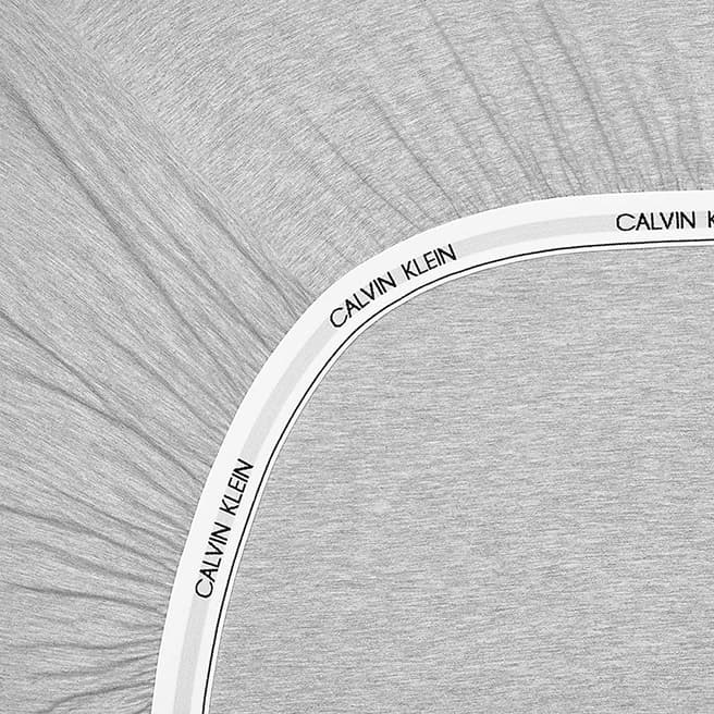 Calvin Klein Harrison Super King Fitted Sheet, Heather Grey
