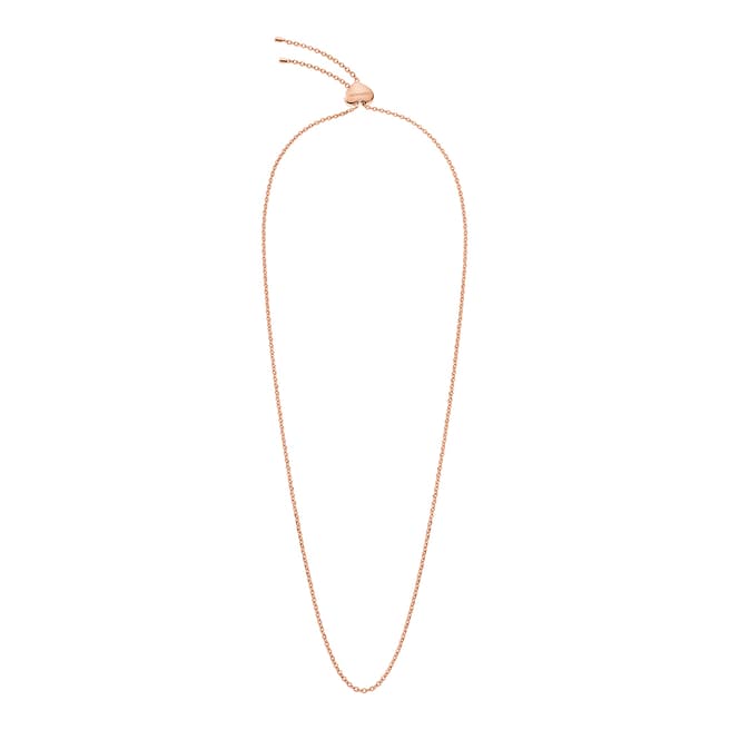 Calvin Klein Pink Gold Side Long Necklace