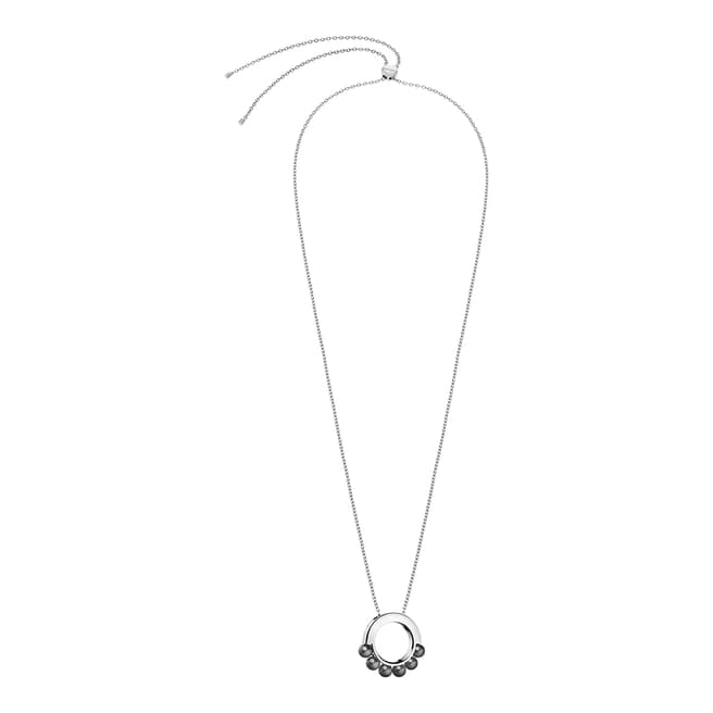 Calvin Klein Silver Grey Swarovski Circling Necklace