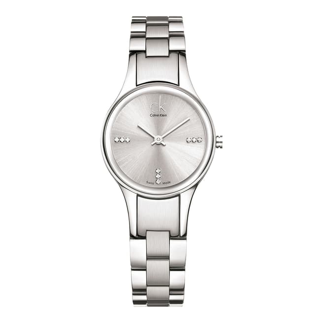 Calvin Klein Silver Metallic Simplicity Watch 28mm