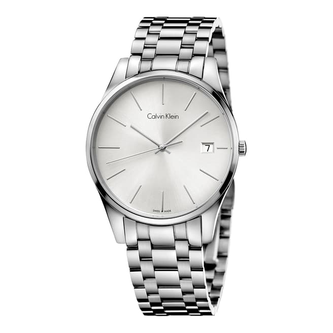 Calvin Klein Silver Time Bracelet Watch 40mm