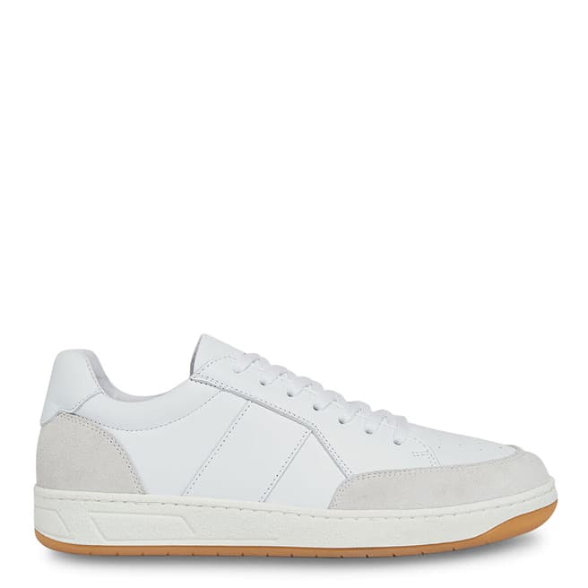WHISTLES White Kew Leather Trainers