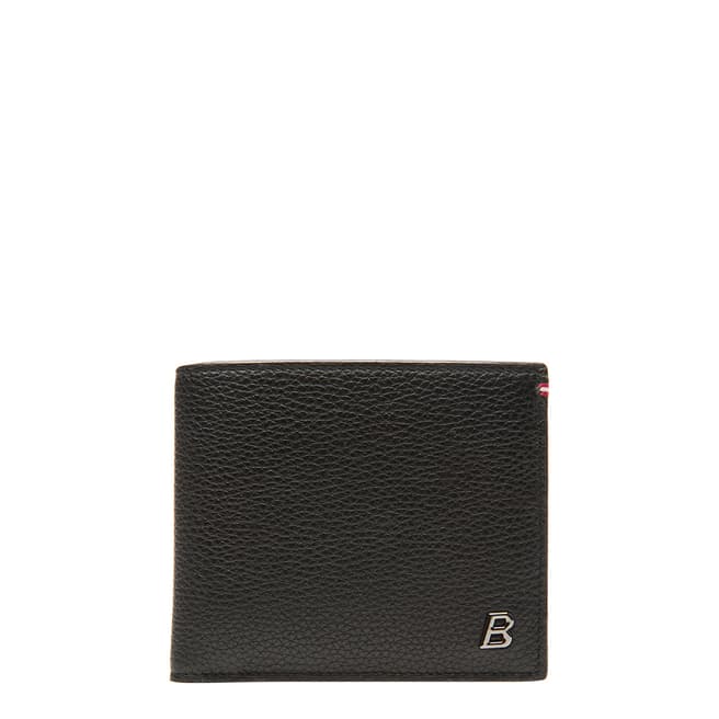 BALLY Black Metal B Oblique Wallet