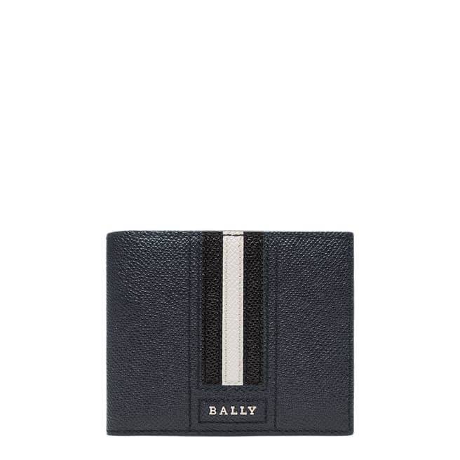 BALLY New Blue Lettering Wallet