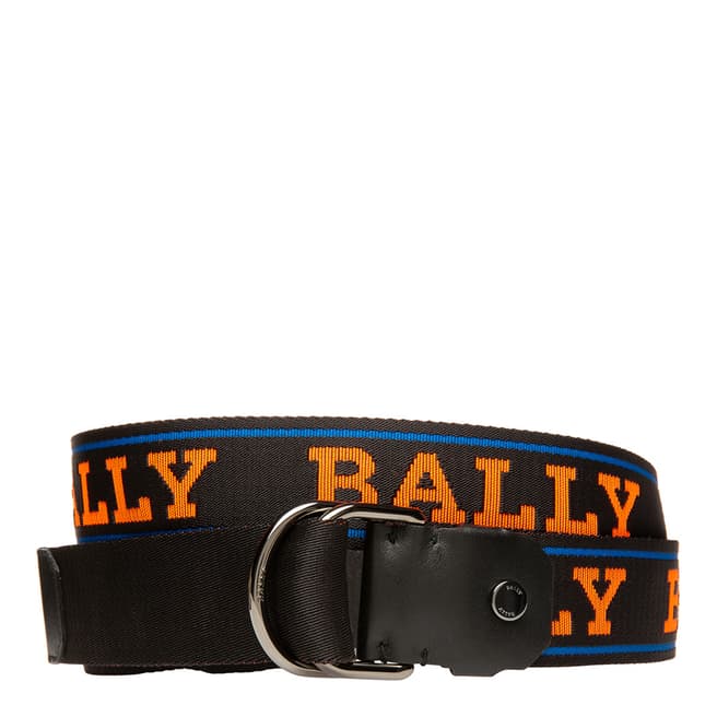 BALLY Black Orange Casual Reversible Belt