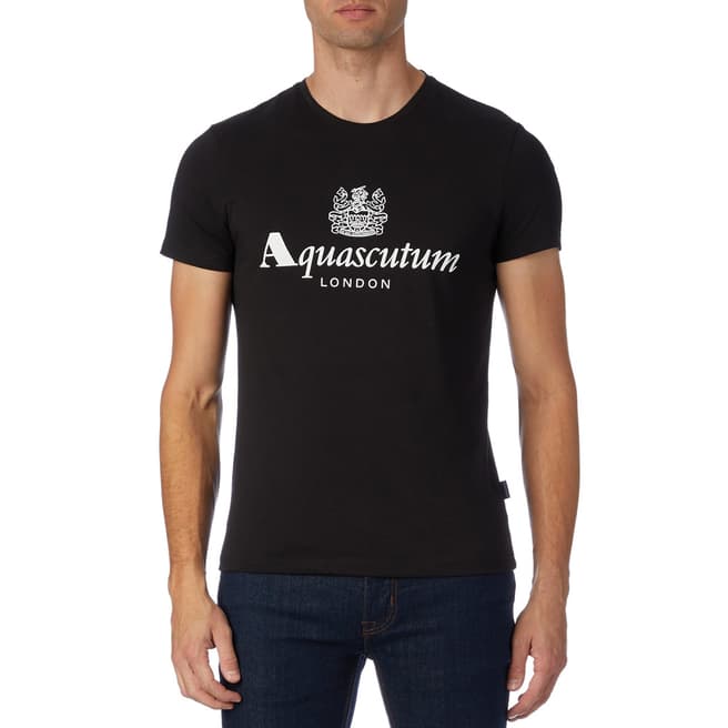 Aquascutum Black Logo T-Shirt