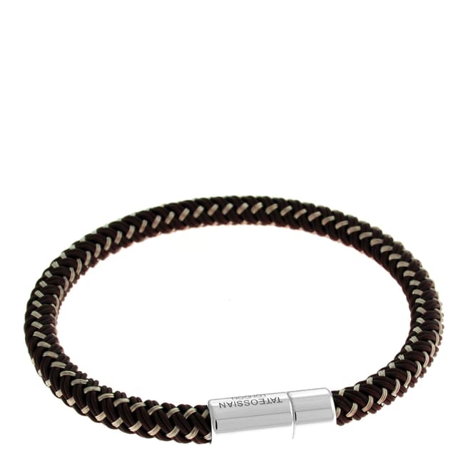 Tateossian Brown Pop Steel Bracelet