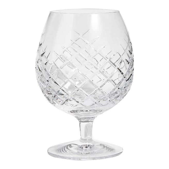 Soho Home Set of 2 Barwell Cut Crystal Brandy Glasses in Gift Box