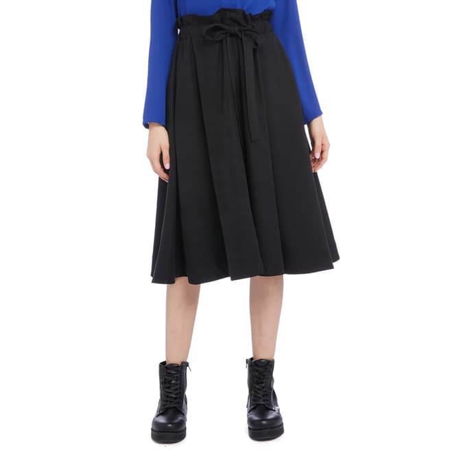 STEFANEL Black Midi Length Skirt