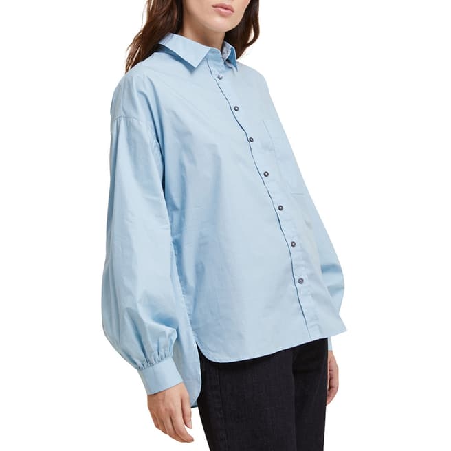 STEFANEL Pale Blue Cotton Shirt