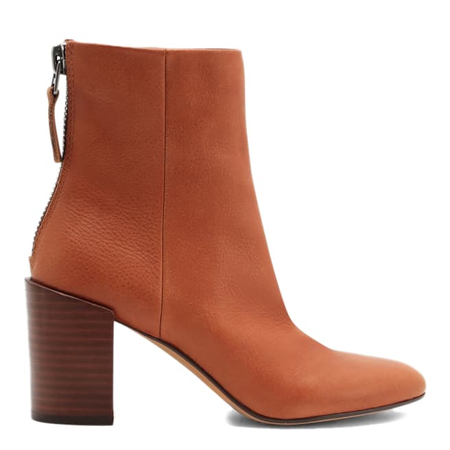 Dolce Vita Brown Cyan Leather Ankle Boot