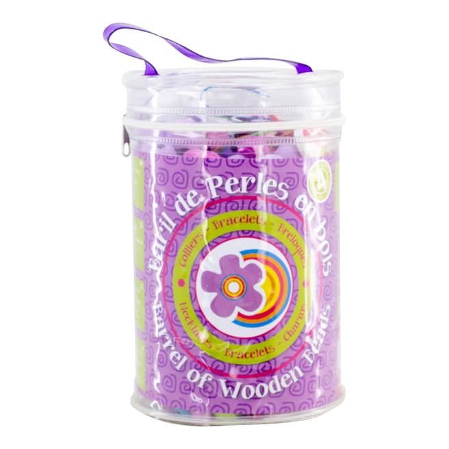 Ulysse Purple Barrel Wooden Beads