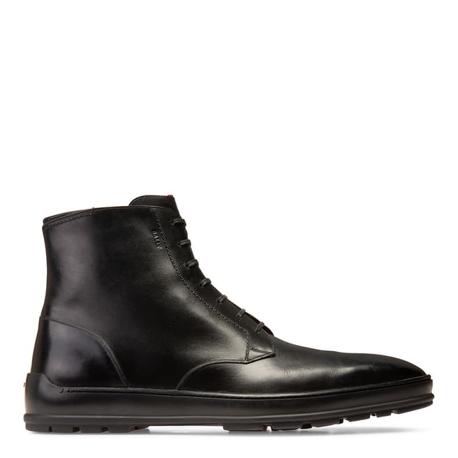 BALLY Black Leather Reingold Boots