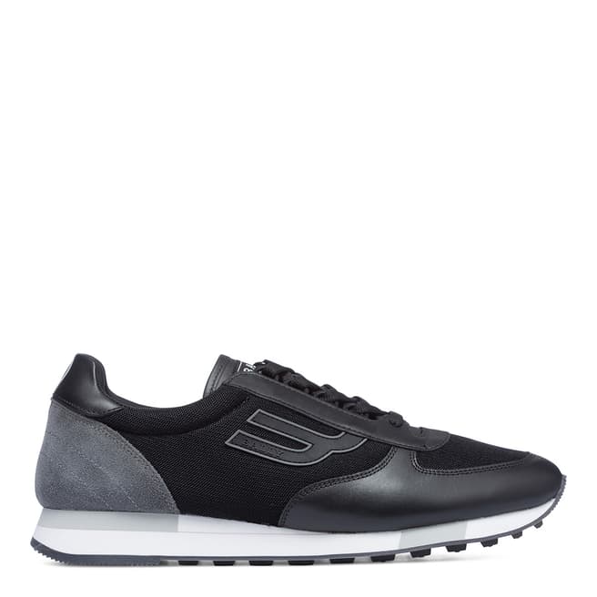 BALLY Black Leather Gavino Sneakers