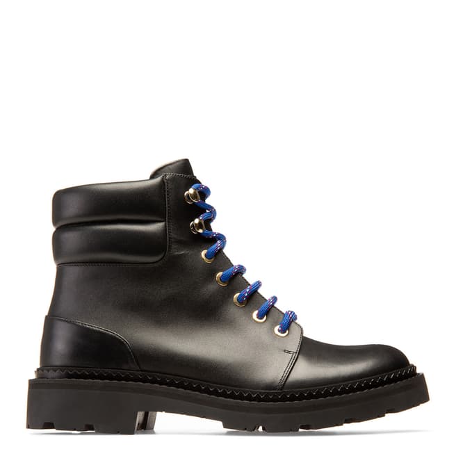 BALLY Black Ganya Fur Leather Boots