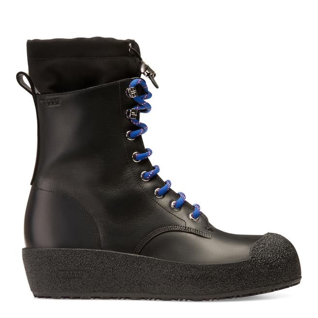 BALLY Black Candace Leather Snow Boot