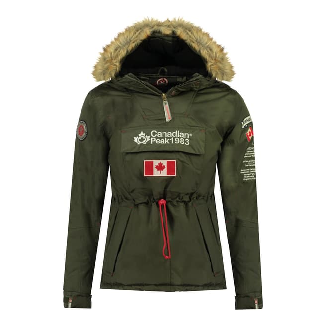 Canadian Peak Boy's Khaki Bonopeak Parka Jacket