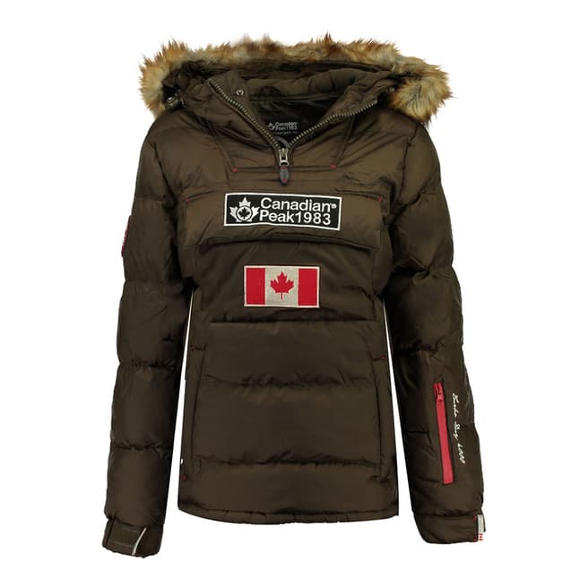 Canadian Peak Girl's Khaki Bettycheak Parka Jacket