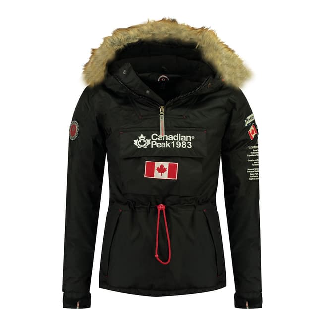 Canadian Peak Boy's Black Bonopeak Parka Jacket