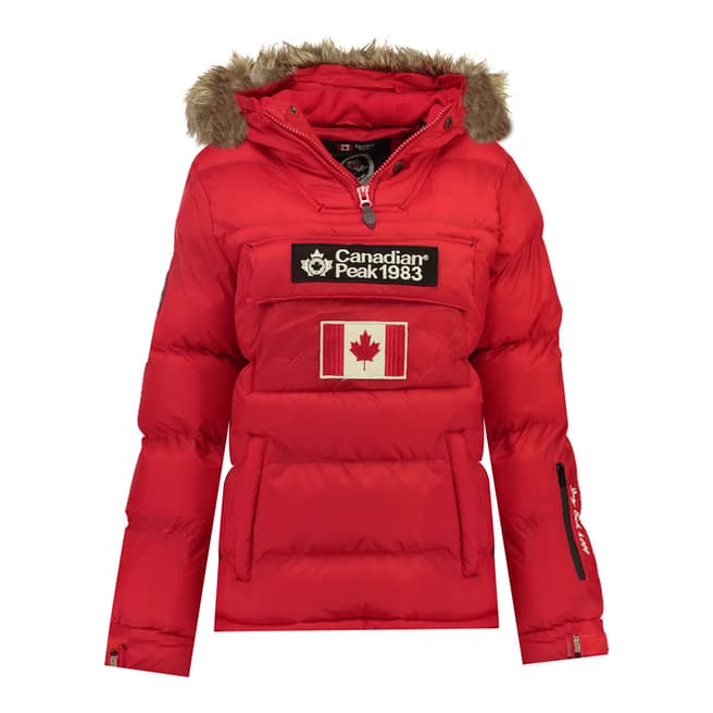Canadian Peak Girl's Red Bettycheak Parka Jacket