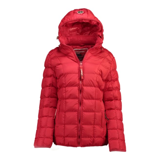 Canadian Peak Girl's Red Bambolineak Parka Jacket