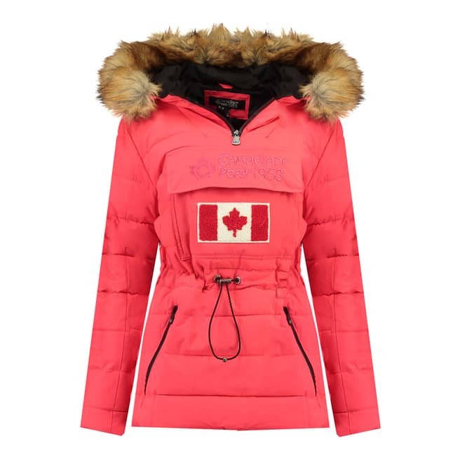 Canadian Peak Girl's Coral Bunnypeak Parka Jacket