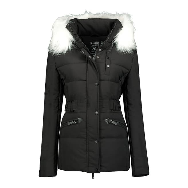 Geographical Norway Girl's Black Chester Parka