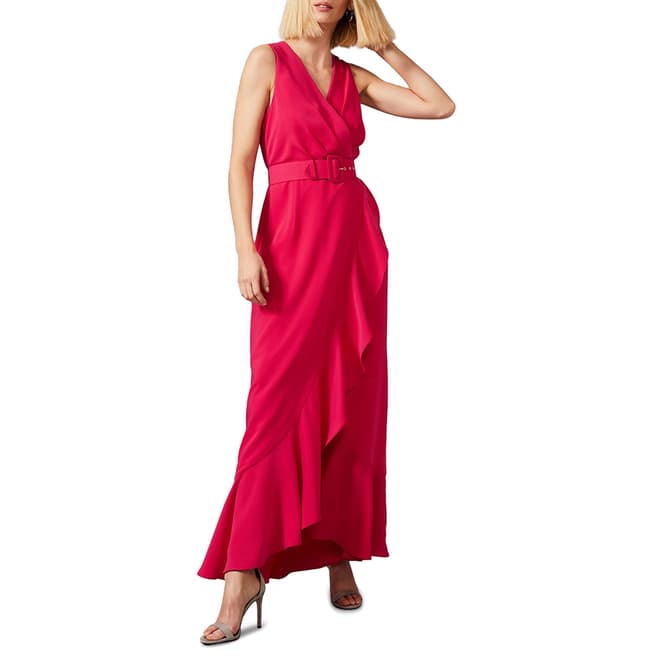 Phase Eight Pink Lara Belted Maxi Dress