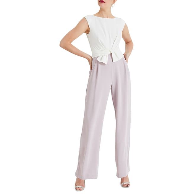 Phase Eight Ivory Janey Knot Jumpsuit