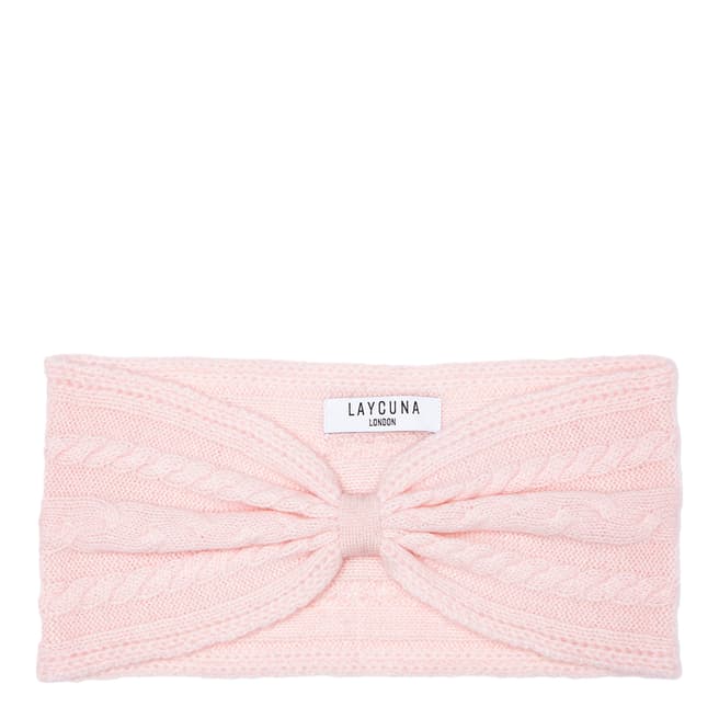Laycuna London Pale Pink Cashmere Headband