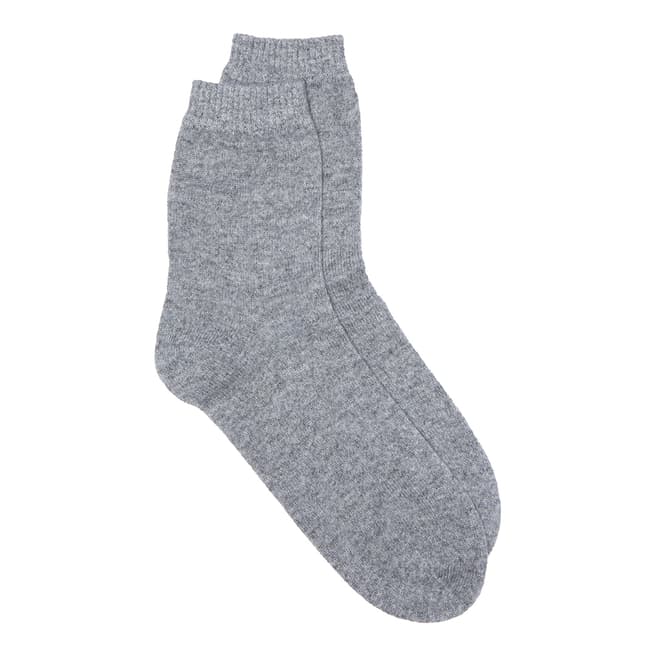 Laycuna London Grey Cashmere Socks 