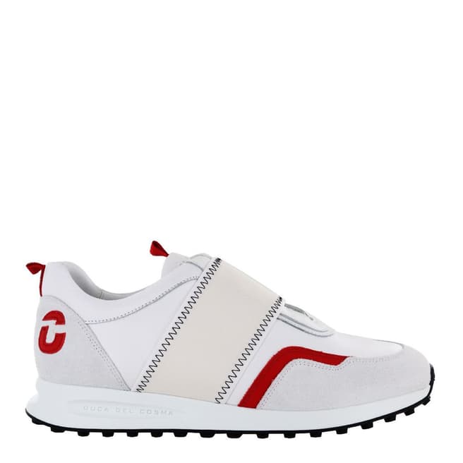 Duca del Cosma White/Red Centurion Sneakers